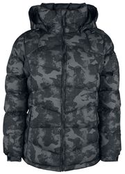 Camouflage Winter Jacket, RED by EMP, Giacca di mezza stagione