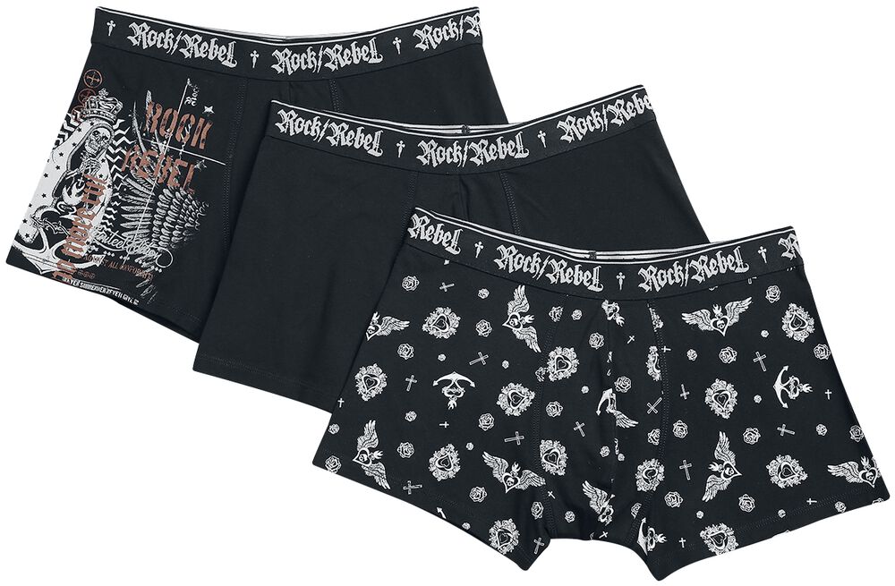 Boxer shorts with old-school print