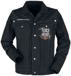 Denim jacket with prints, Rock Rebel by EMP, Giubbetto di jeans
