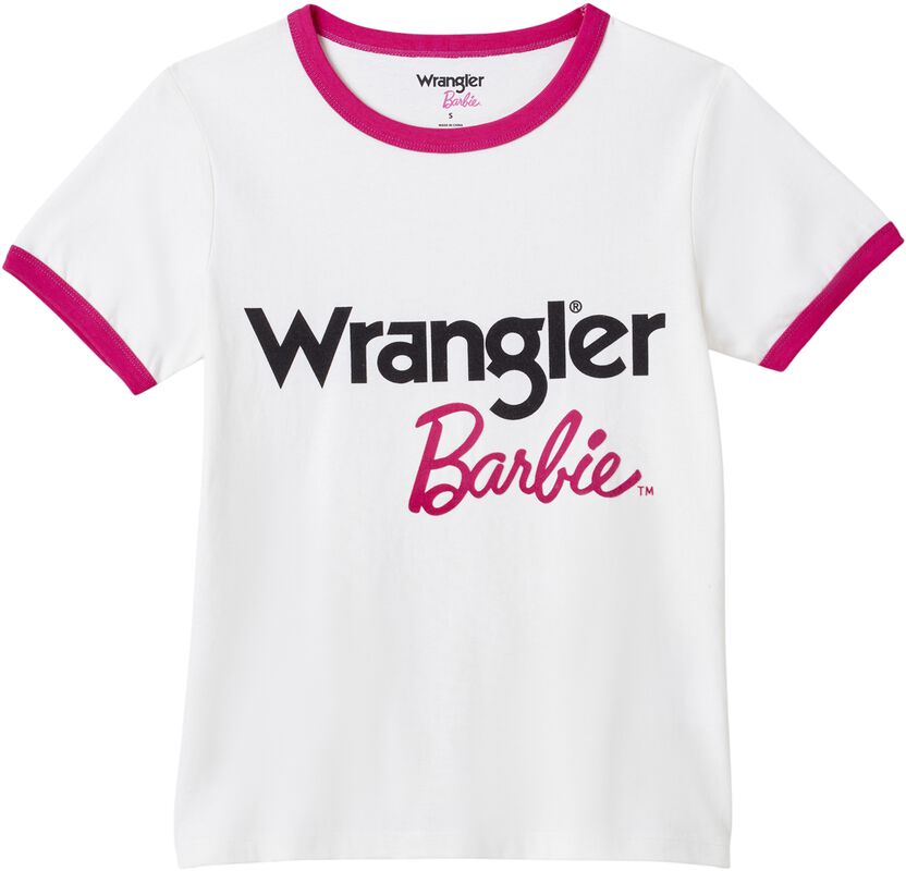 Barbie slim ringer T-shirt