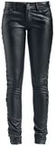 Faux Leather Trousers With Lacing, Fashion Victim, Pantaloni in similpelle