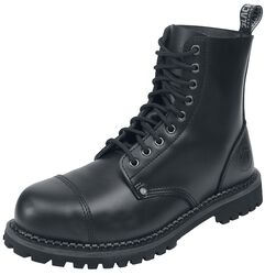 Black Lace-Up Boots, Black Premium by EMP, Stivali