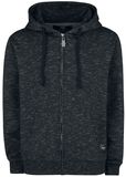 Mottled Hooded Jacket, Black Premium by EMP, Felpa jogging