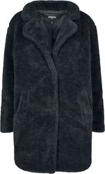 Ladies Oversized Sherpa Coat, Urban Classics, Cappotto corto