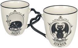 Saint und Sinner mug set, Alchemy England, Set di tazze