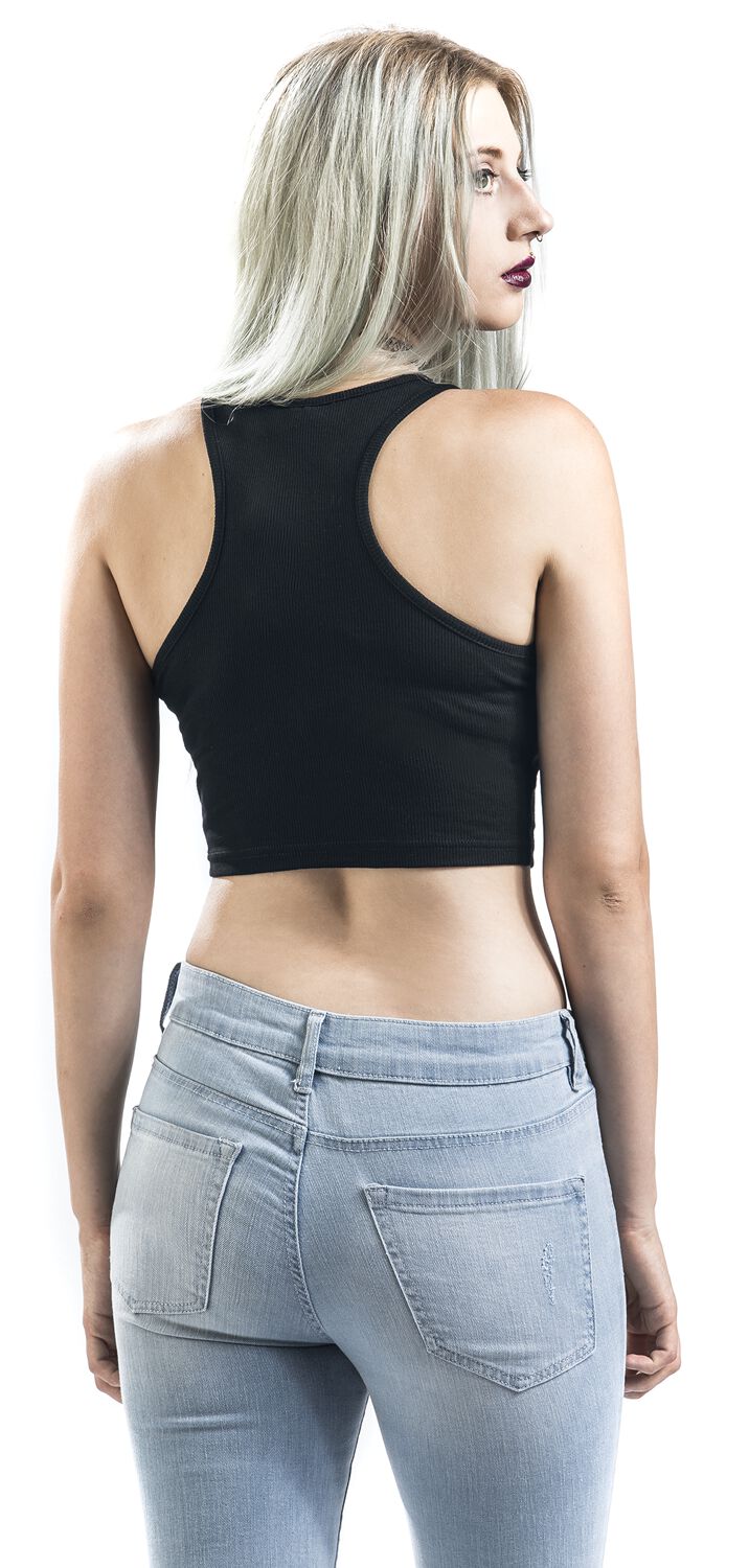 Ladies Cropped Rib Top | Urban Classics Top | EMP