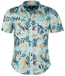 Coral Reef, Rockin' Gent shirt, Camicia Maniche Corte