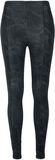 Ladies Washed Faux Leather Trousers, Urban Classics, Leggings