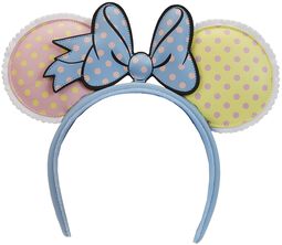 Loungefly - Minnie Pastel Colour Block Dots, Mickey Mouse, Fascia per capelli