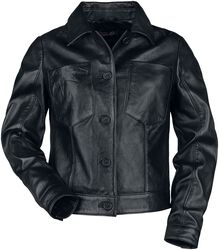 Gothicana X Elvira leather jacket, Gothicana by EMP, Giacca di pelle