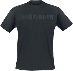 Black On Black Logo, Iron Maiden, T-Shirt