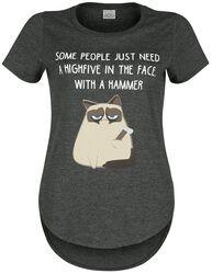 Some People Just Need A Highfive, Grumpy Cat, T-Shirt