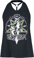 Gothicana X Elvira top, Gothicana by EMP, Top collo