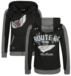 Rock Rebel X Route 66 - Hoody Jacket, Rock Rebel by EMP, Felpa jogging