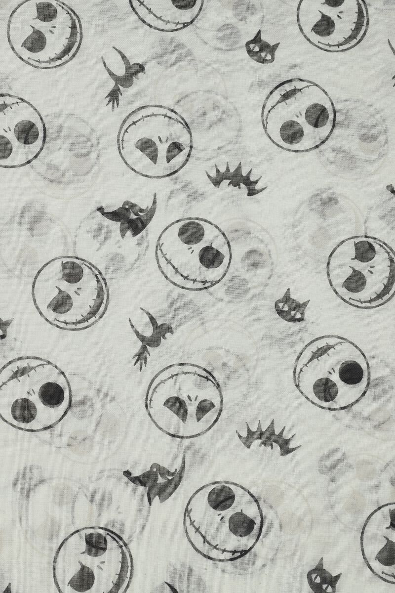The Nightmare Before Christmas L'Étrange Noël De Monsieur Jack Jack Skellington - Fantômes & Roses Unisexe Foulard multicolore