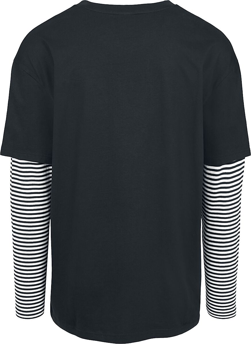 Oversized Double Layer Striped LS Tee Urban Classics Maglia