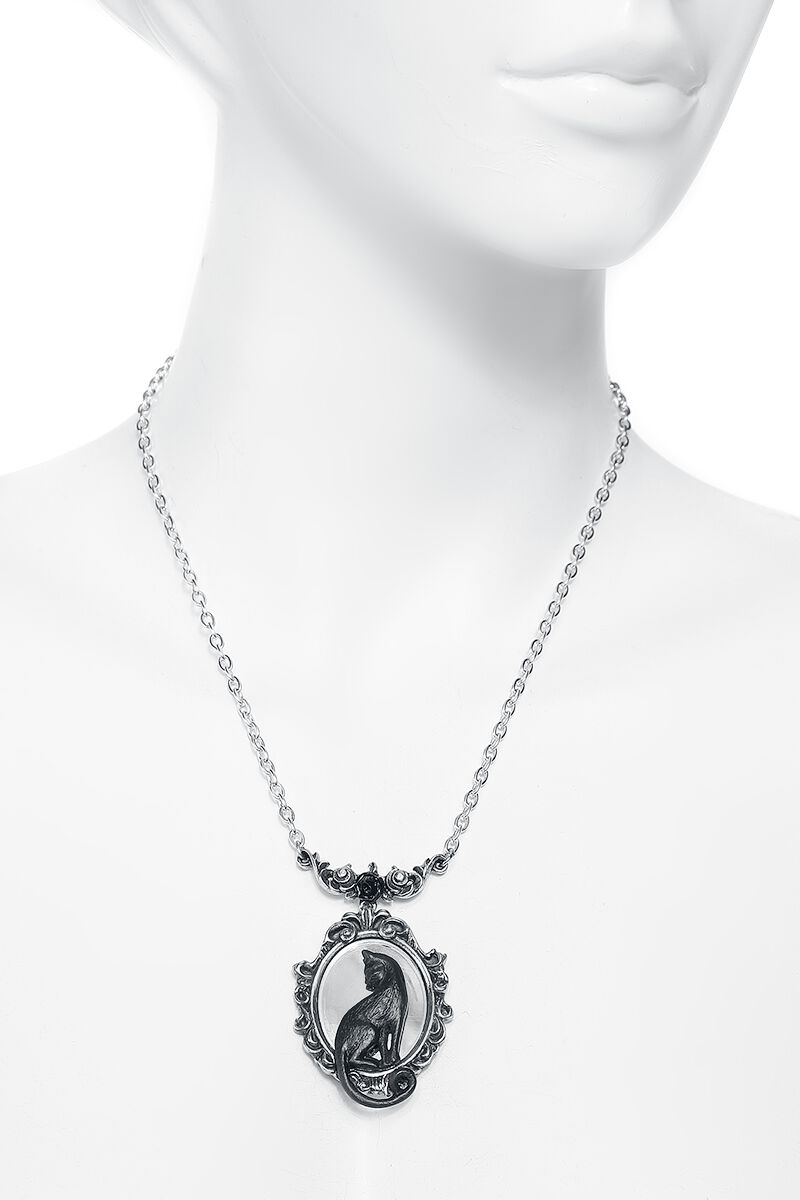 Collana Gatto Celtico Volpe Pagana In Acciaio Inox Tono Argento - Lady S Creations - Foto 4