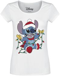 Stitch - Christmas Lights, Lilo & Stitch, T-Shirt