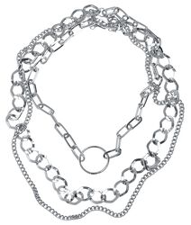 Ring Layering Necklace, Urban Classics, Collana