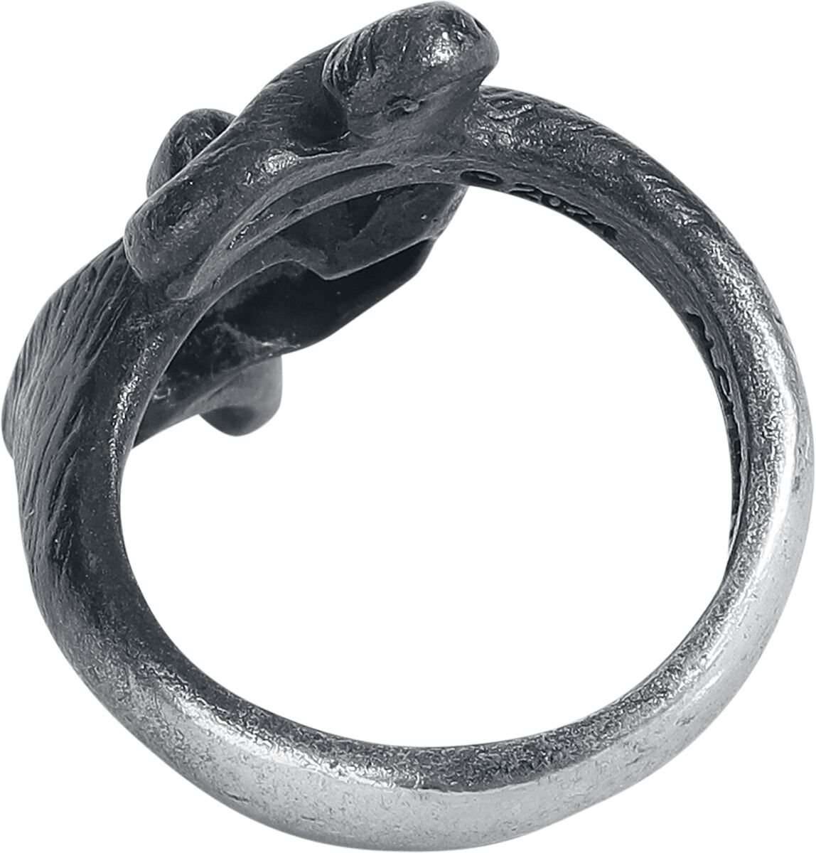 Anello Nero Donna 'Made Of The Night' - Alchemy Gothic - Gioiello Stile Rock E Gotico