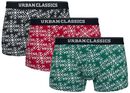 Christmas Norwegian Boxer 3-Pack, Urban Classics, Set di boxer