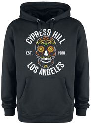 Amplified Collection - Floral Skull, Cypress Hill, Felpa con cappuccio