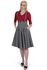 Toyin Overall Herringbone Flared Skirt