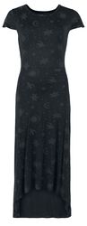 Dress With Moon And Stars All-Over-Print, Gothicana by EMP, Abito lungo