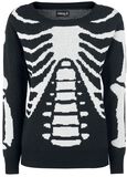 Skeleton Knitted Pullover, Gothicana by EMP, Maglione