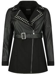 Faux leather jacket, Black Premium by EMP, Giacca di mezza stagione
