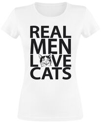 Real men love cats, Animaletti, T-Shirt