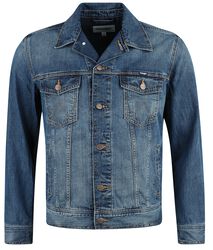 Classic Jacket Mid Stone, Wrangler, Giubbetto di jeans