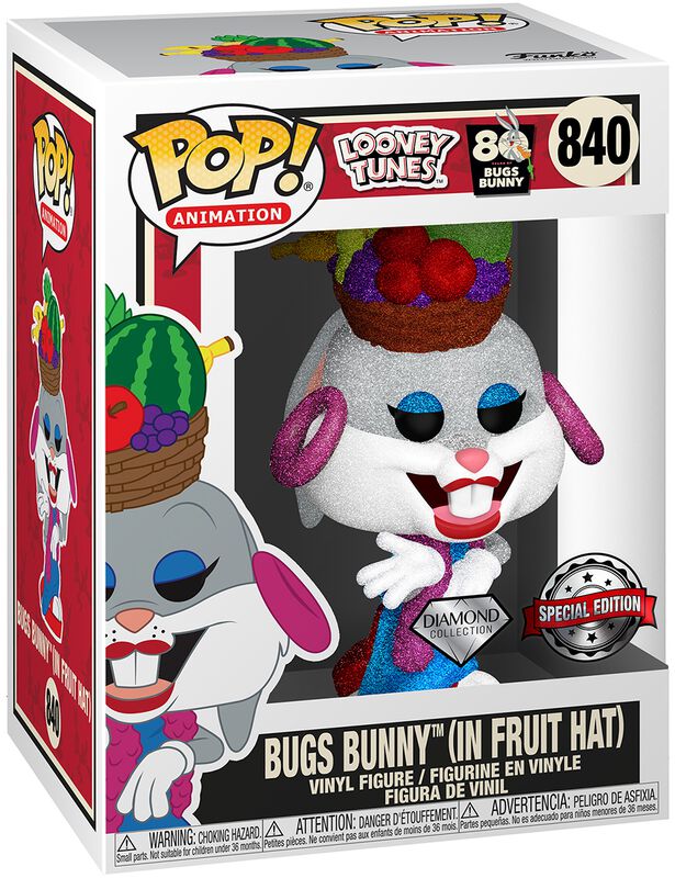 Bugs Bunny (In Fruit Hat) (Diamond Glitter) Vinyl Figure 840