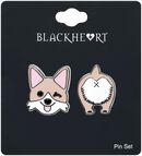 Dog Pin Set, Blackheart, Spilla