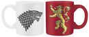 Set di tazzine da caffè Stark & Lannister, Game Of Thrones, Set di tazze