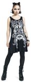 Rock Rebel Short Dress with Print and Cut-Outs, Rock Rebel by EMP, Miniabito