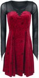 Regina Red Applique Dress, C'era Una Volta, Miniabito