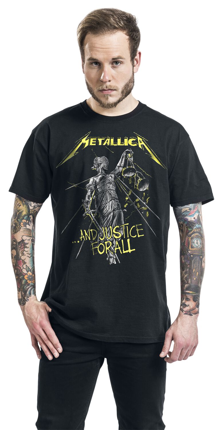 Metallica T Shirt And Justice for all Tracks Back Print Nuovo Ufficiale Uomo Size L Metallica T Shirt And Justice for all Tracks Back Print Nuovo Ufficiale Uomo Size L