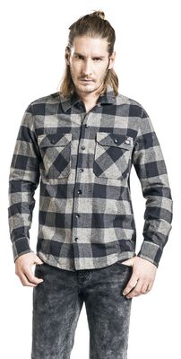 Dickies Camicia da lavoro a maniche lunghe da uomo, Argento, S Dickies Camicia da lavoro a maniche lunghe da uomo, Argento, S