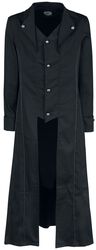 Black Classic Coat, H&R London, Cappotto in stile militare