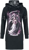 Gothicana X Anne Stokes - Hooded dress with Grim Reaper, Gothicana by EMP, Miniabito