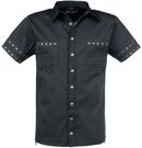 Dark Strap Shirt, Gothicana by EMP, Camicia Maniche Corte