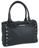 Ladies Studded Handbag, Black Premium by EMP, Borsetta