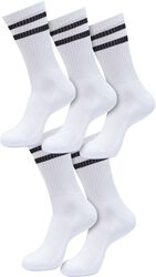 Double Stripe Socks 5-Pack, Urban Classics, Calzini