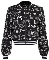 Love Yourself Jacket, Hell Bunny, Giacca in stile College