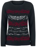 Knitted Skull Sweatshirt, Rock Rebel by EMP, Maglione