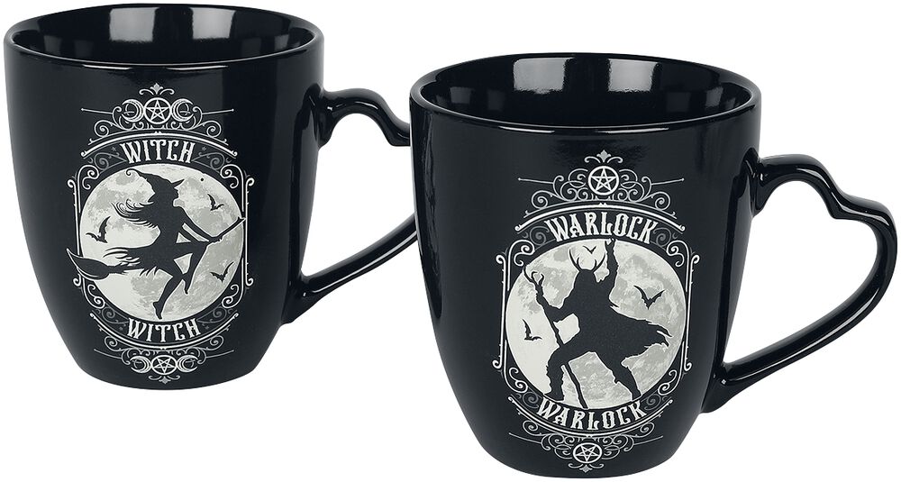 Witch and Warlock mug set