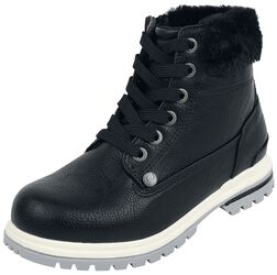 Kids' Boots with Plush-Lined Shaft, Black Premium by EMP, Stivali ragazzi