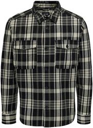 ONSMILO OVR CTN CHECK LS SHIRT NOOS, ONLY and SONS, Camicia Maniche Lunghe
