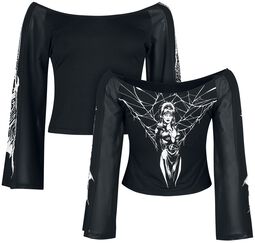 Gothicana X Elvira long sleeve, Gothicana by EMP, Maglia Maniche Lunghe